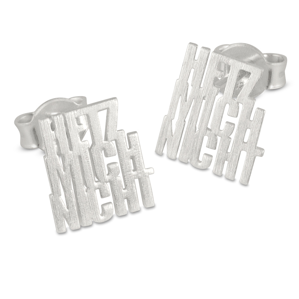 Hetz Mich Nicht, Ohrstecker 10x10 mm